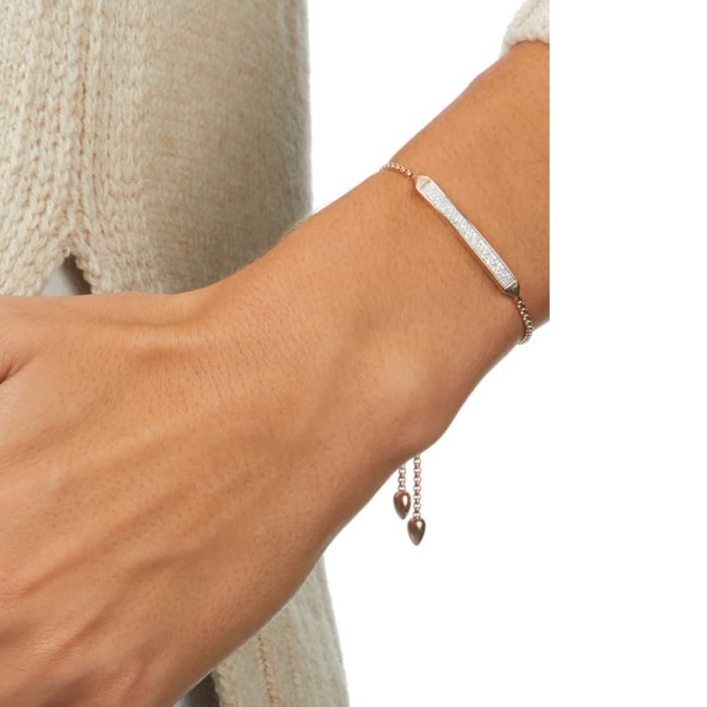 Monica Vinader Baja Skinny Pave Diamond Bracelet